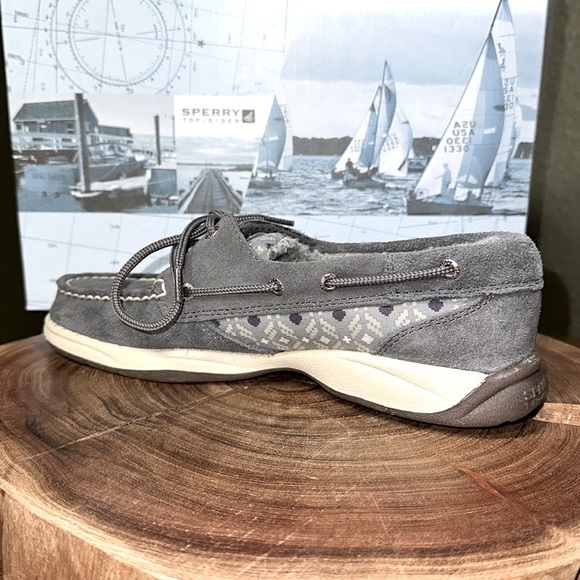 *NWT* SPERRY Intrepid Graphite/Suede Boat Shoes - Picture 7 of 15